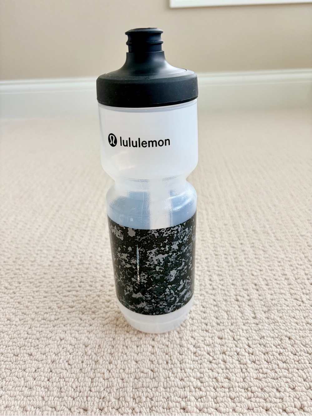 lululemon Black & Clear Performance Water Bottle